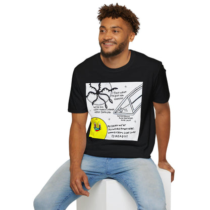 Abstract Duck Tentacle T-Shirt | Hand Drawn Art Print, Minimalist Graphic Tee