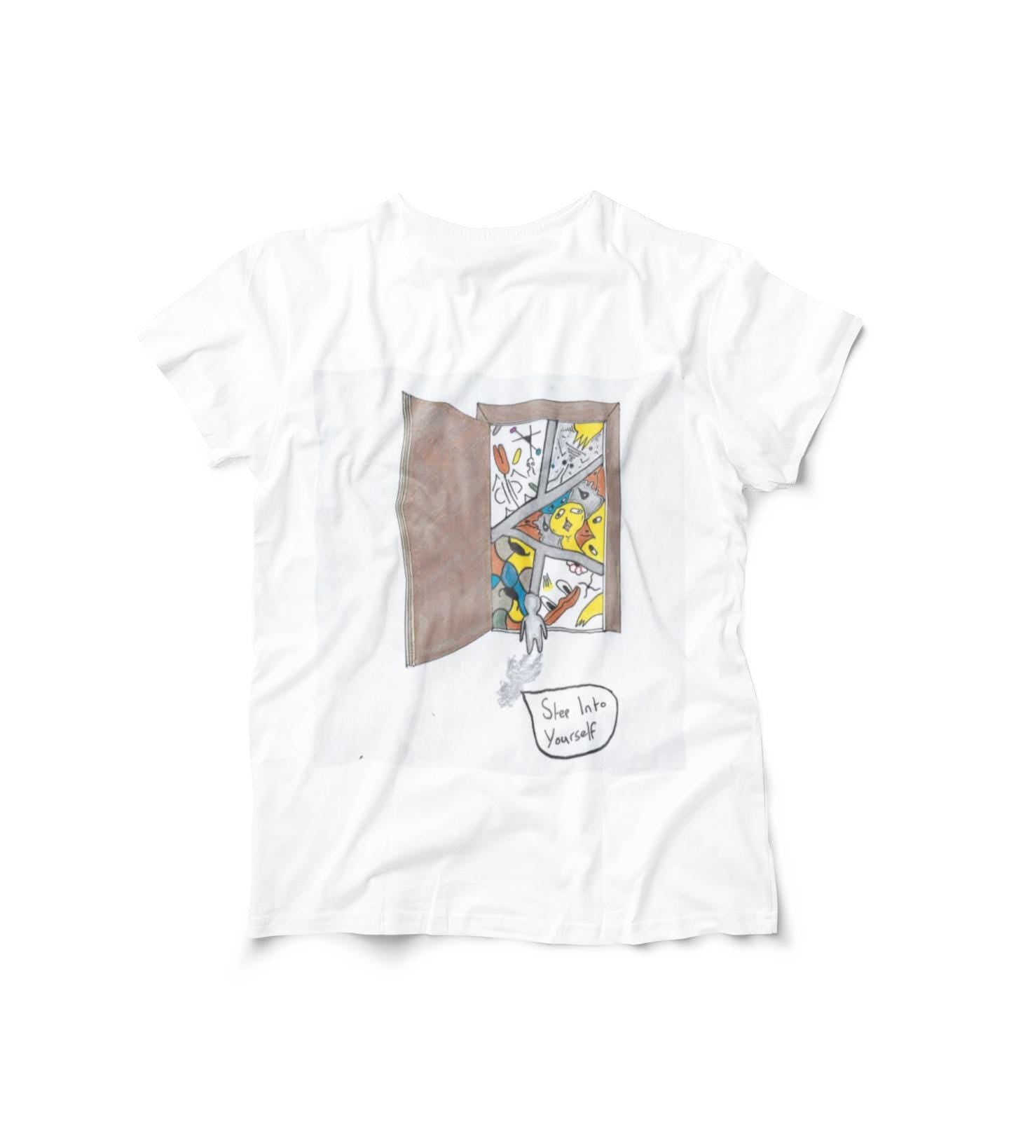 Step Into Yourself | Motivational T-shirt | Shadow Work | Hand Drawn | U.K. Artist