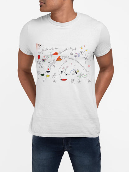 Petty 420 Friendly Personality ducks T-Shirt | Minimalist Abstract Tinder Dating