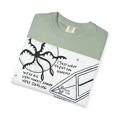 Space Duck Tentacles Portal T-Shirt | Cosmic Octopus Illustration