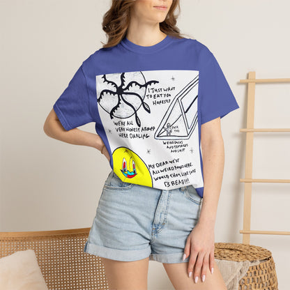 Space Duck Tentacles Portal T-Shirt | Cosmic Octopus Illustration