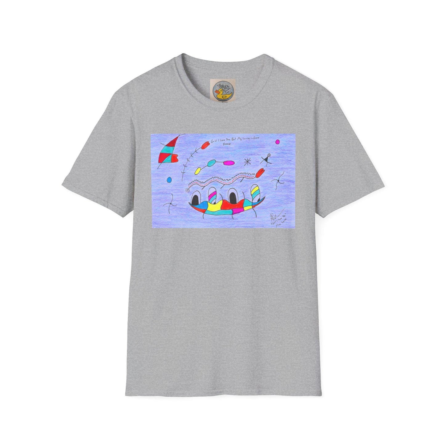 Joan Miro Inspired Abstract Duck T-Shirt | Surrealist Animal Art Tee