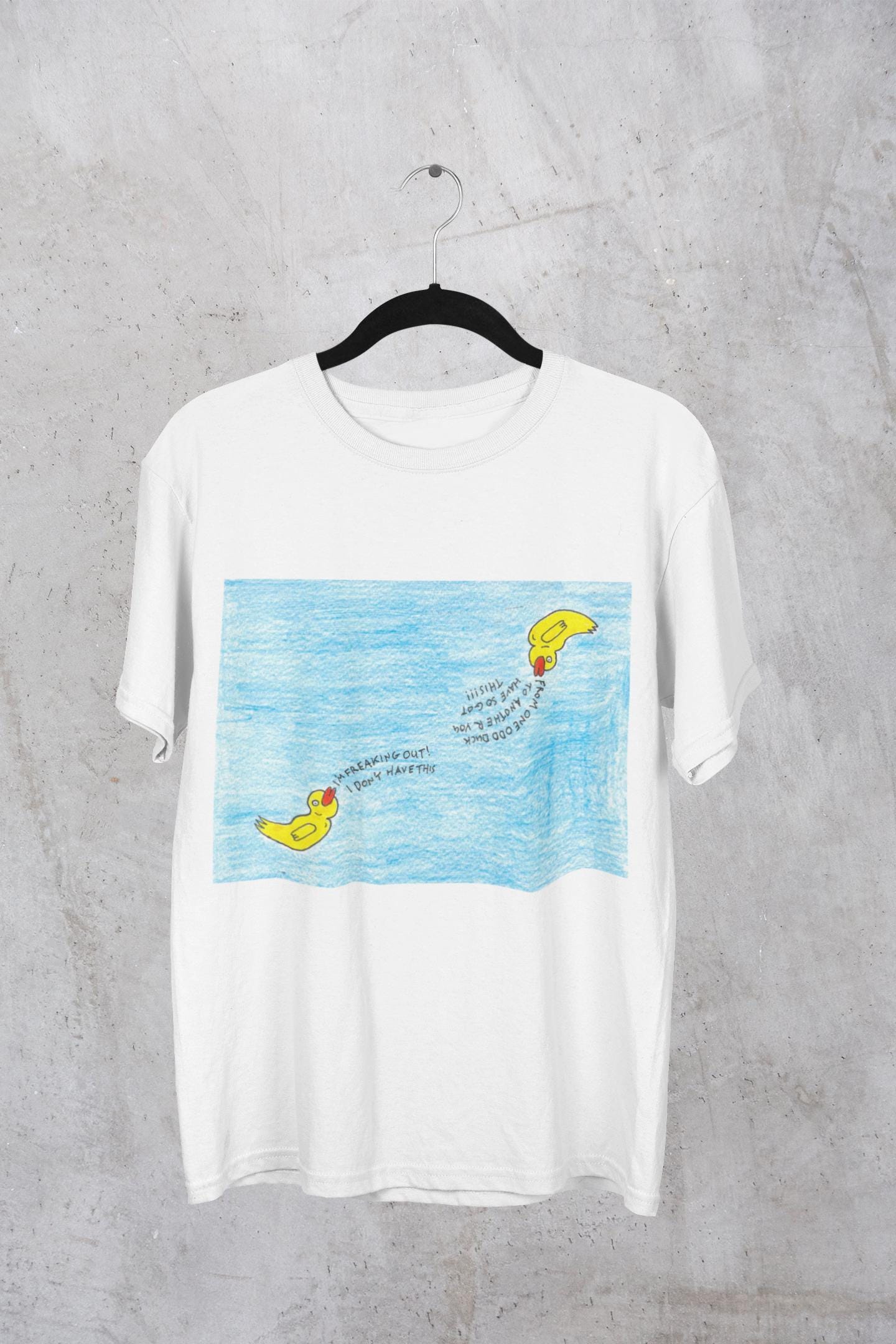Motivational T-shirt | Odd Ducks Helping Each Other | Hand Drawn Artwork