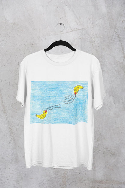 Motivational T-shirt | Odd Ducks Helping Each Other | Hand Drawn Artwork