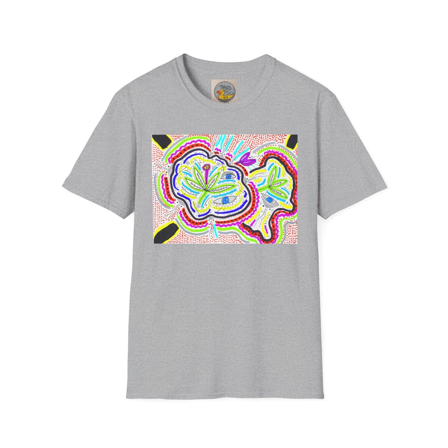 Surreal Garden eyes & bugs abstract tee | Hand drawn art | Bipolar Art