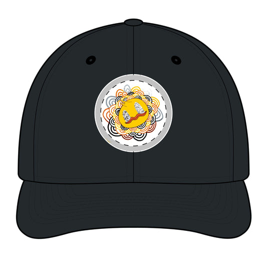 TheOddDuckBar Mascot Embroidered Trucker Cap | Mandala Logo Snapback Hat