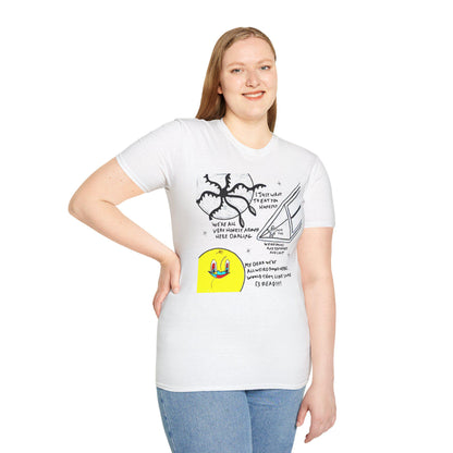 Abstract Duck Tentacle T-Shirt | Hand Drawn Art Print, Minimalist Graphic Tee