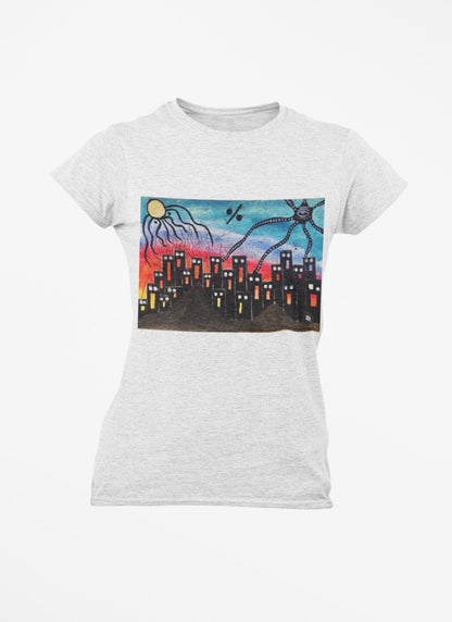 Lovecraftian Tentacles Watercolor T-Shirt | Cosmic Horror Abstract