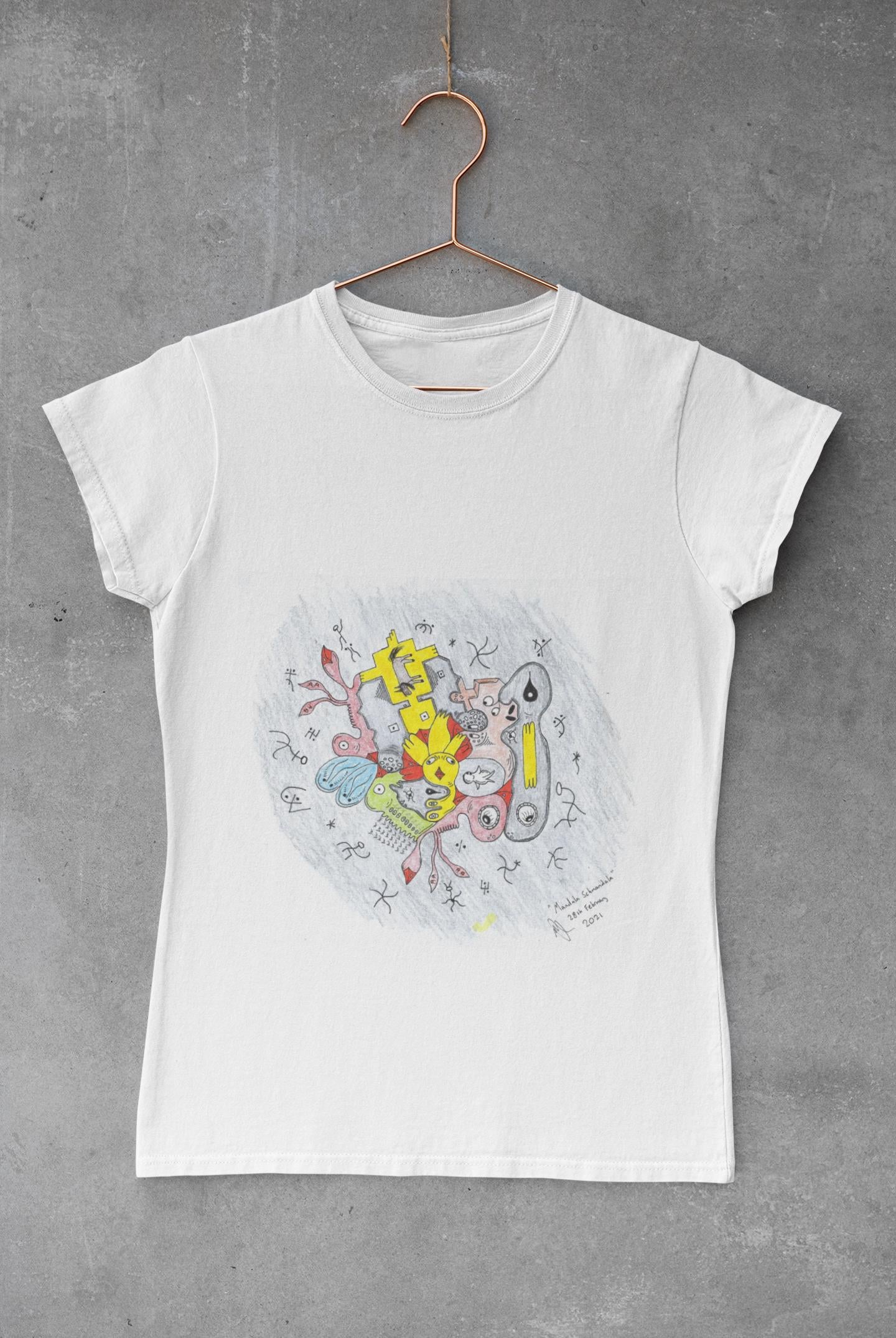 Duck Mandala Octopus Tee | Surreal Abstract Merging Objects
