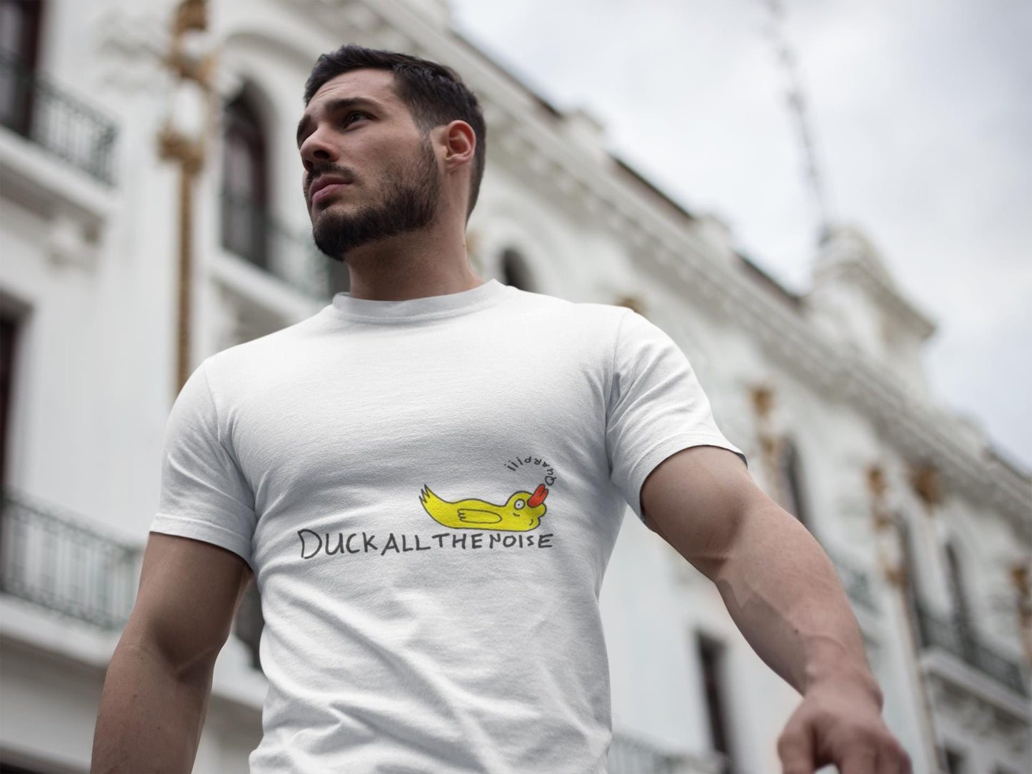 Duck All The Noise T-Shirt | Mental Health Awareness, Mindfulness Meditation Tee