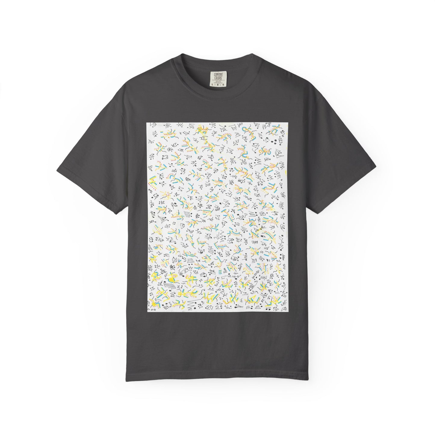 Scribble Art T-shirt | Abstract Doodle Graphic, Hand-Drawn Line Design