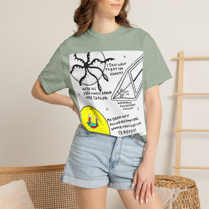 Space Duck Tentacles Portal T-Shirt | Cosmic Octopus Illustration