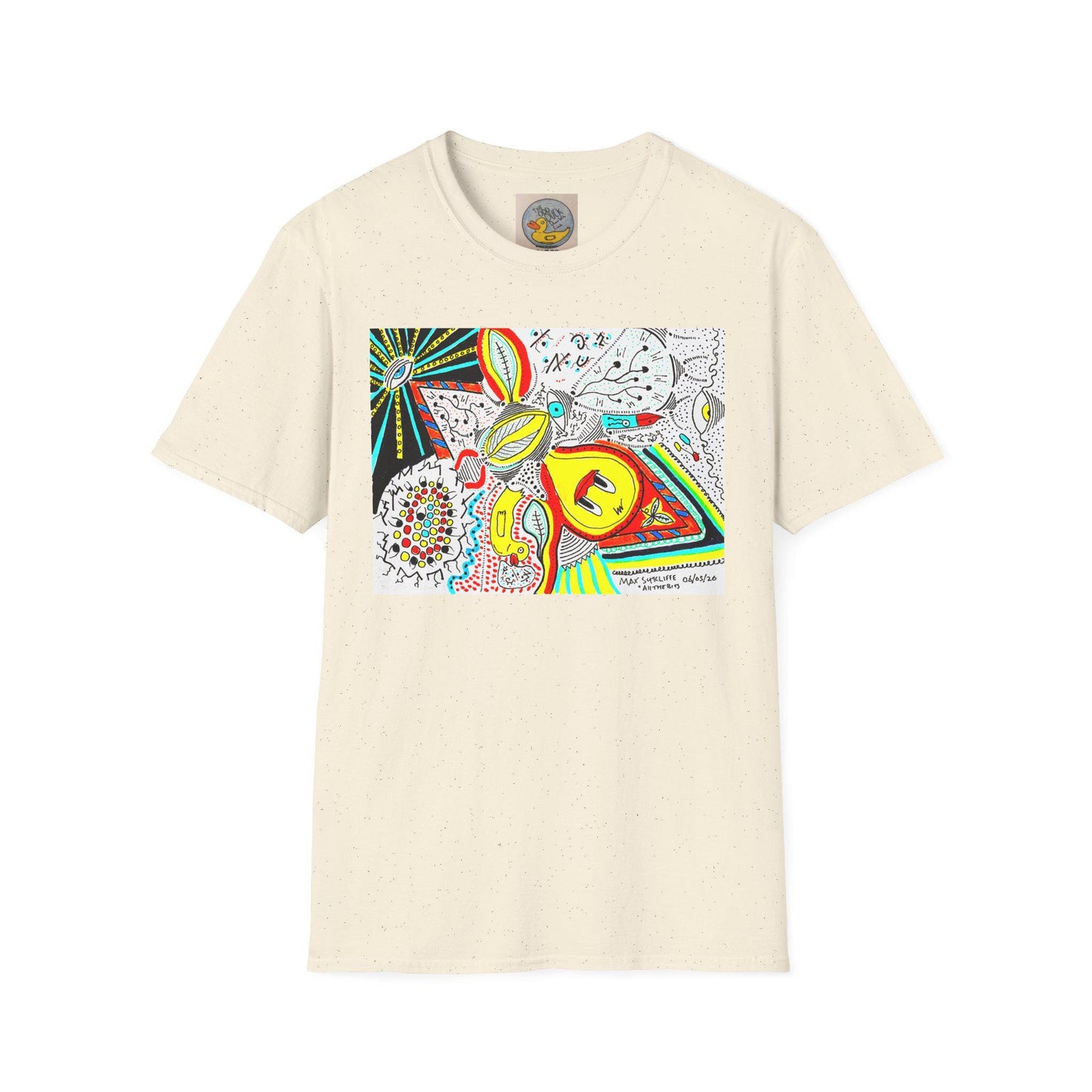 All The Bits T-Shirt | Psychedelic Hand Drawn Art Print | UK Artist Design