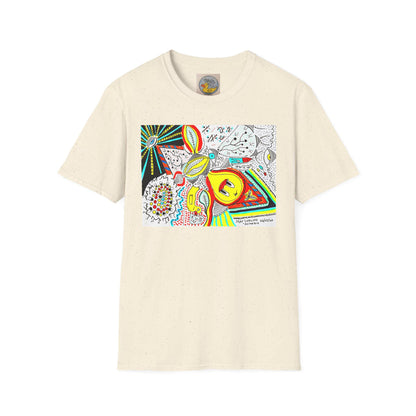 All The Bits T-Shirt | Psychedelic Hand Drawn Art Print | UK Artist Design