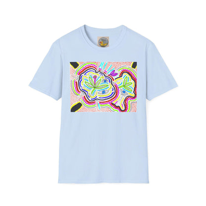 Surreal Garden eyes & bugs abstract tee | Hand drawn art | Bipolar Art