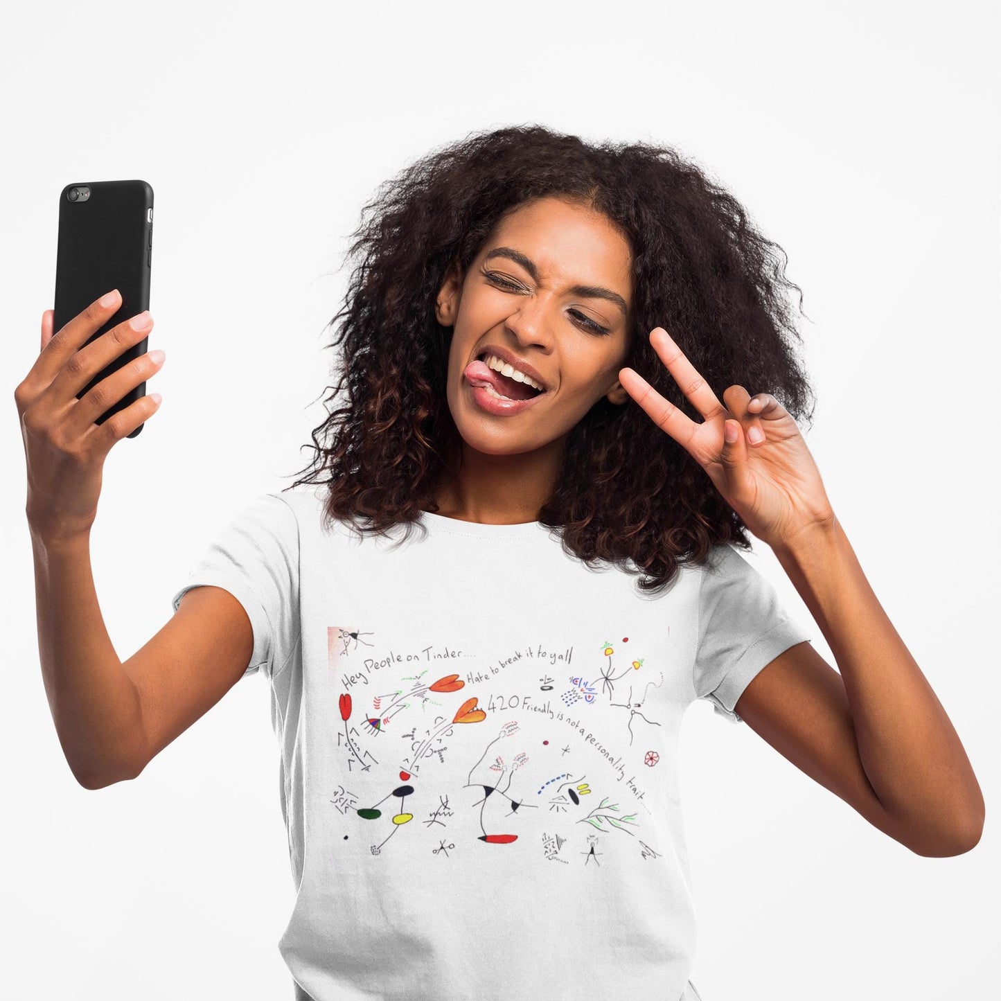 Petty 420 Friendly Personality ducks T-Shirt | Minimalist Abstract Tinder Dating