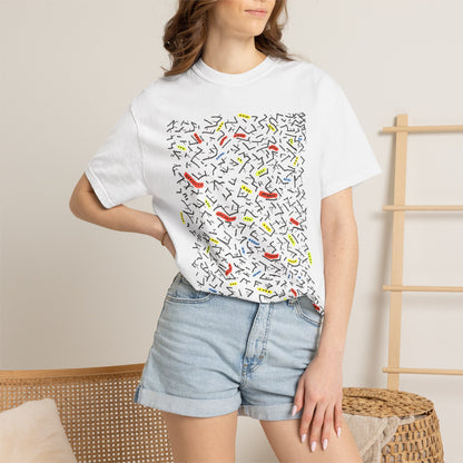 Dots and Lines Abstract T-shirt