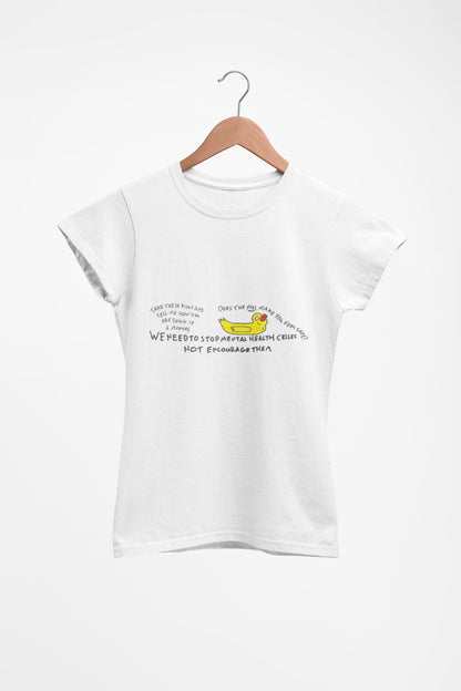 NHS Mental Health Awareness T-Shirt | Meds Side Effects, Understaffed Care, Hand Drawn Slogan