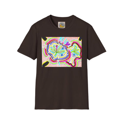 Surreal Garden eyes & bugs abstract tee | Hand drawn art | Bipolar Art