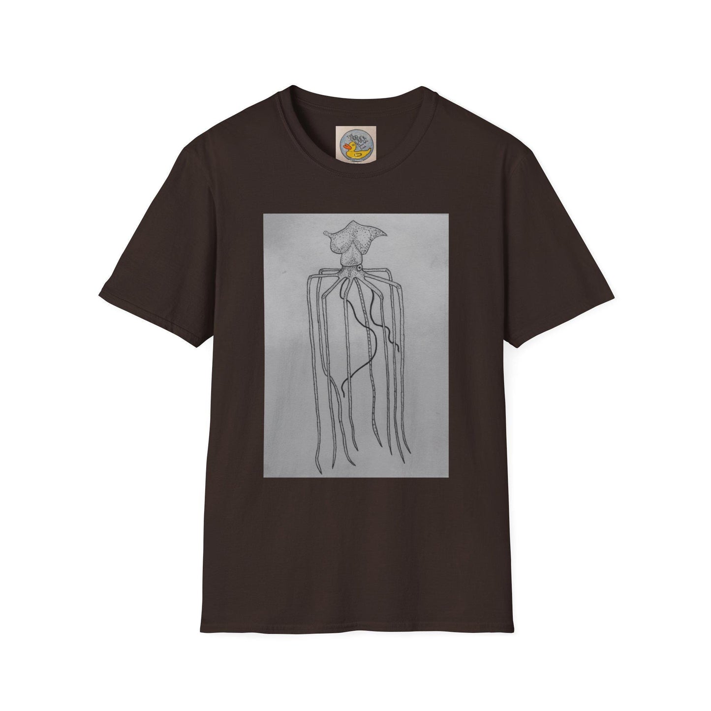 Mighty Magnapinna Squid Print T-Shirt | Creepy Deep Ocean Art Tee