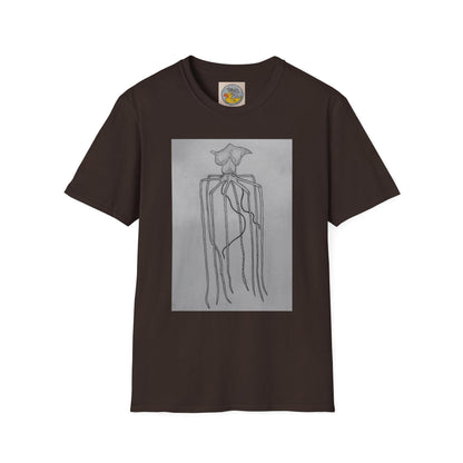 Mighty Magnapinna Squid Print T-Shirt | Creepy Deep Ocean Art Tee