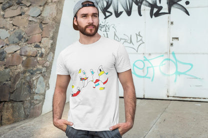 Abstract Duck T-Shirt | Joan Miro Style Hand Drawn Graphic Tee