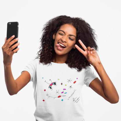 Abstract Duck Art Tee | Hand Drawn Surrealist Print, UK Artist