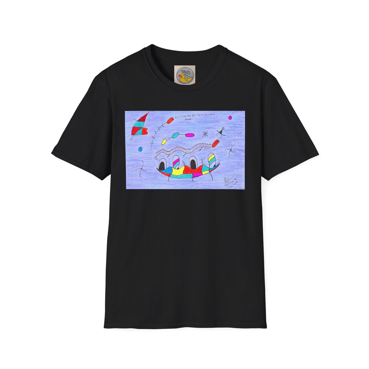 Joan Miro Inspired Abstract Duck T-Shirt | Surrealist Animal Art Tee