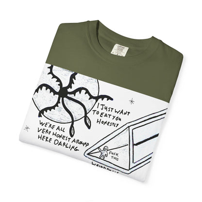 Space Duck Tentacles Portal T-Shirt | Cosmic Octopus Illustration