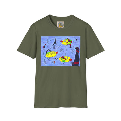 Joan Miró Style Duck Print Tee | Surrealist Abstract Art T-Shirt