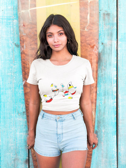 Abstract Duck T-Shirt | Joan Miro Style Hand Drawn Graphic Tee