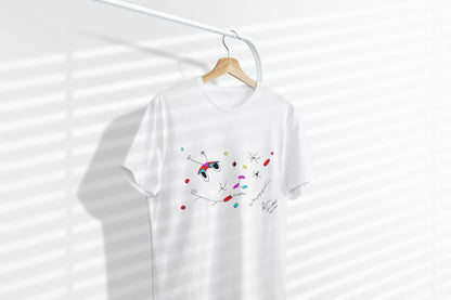 Abstract Duck Art Tee | Hand Drawn Surrealist Print, UK Artist