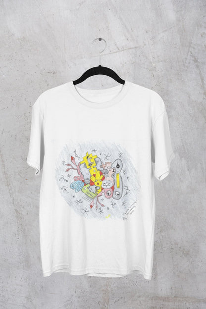 Duck Mandala Octopus Tee | Surreal Abstract Merging Objects