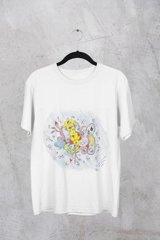Duck Mandala Octopus Tee | Surreal Abstract Merging Objects