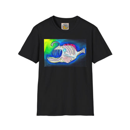Angler fish | Bioluminescence Deep Ocean | Scary Fish | Hand Drawn | U.K. Artist