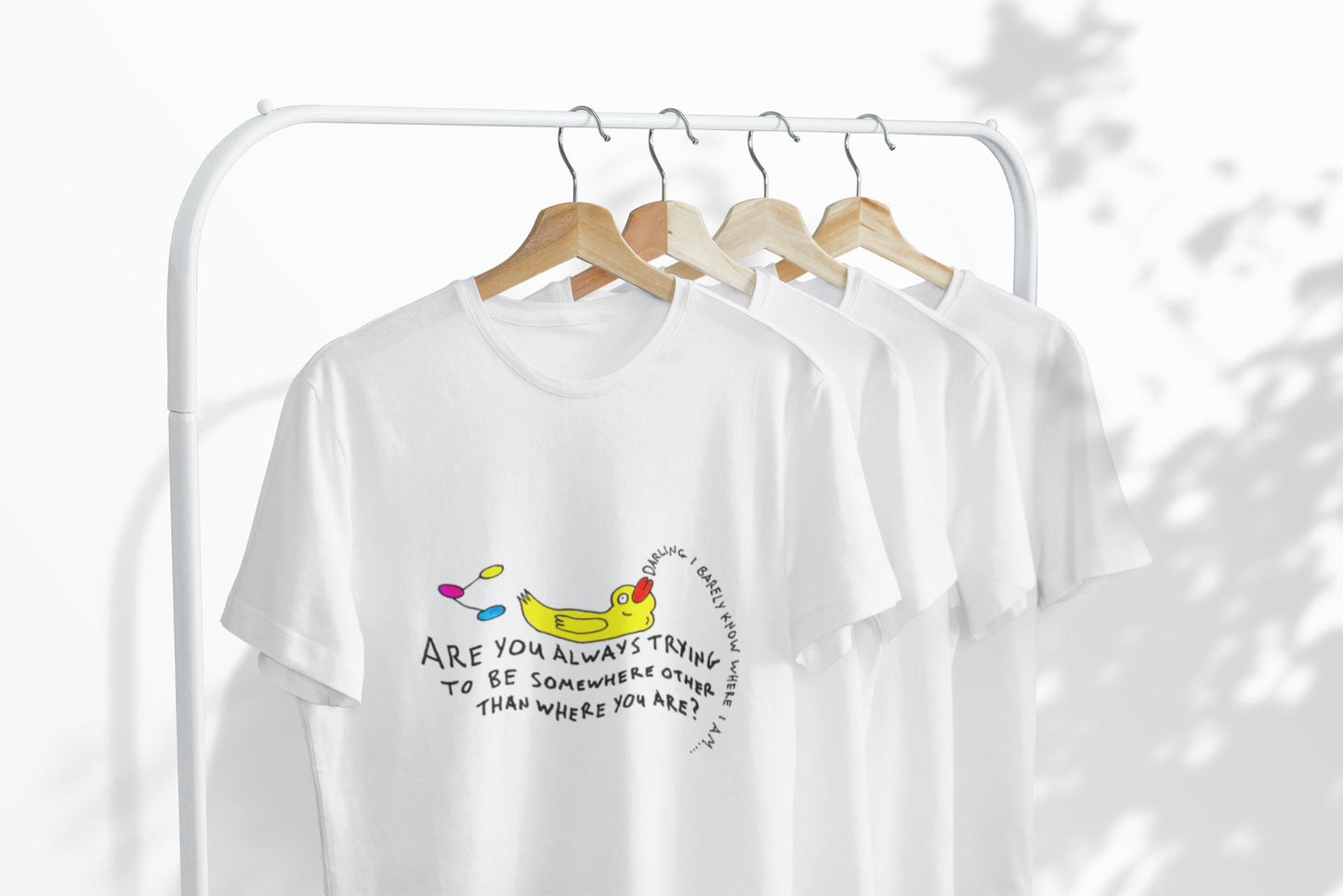 Eckhart Tolle Quote T-Shirt | Yellow Duck Slogan Tee