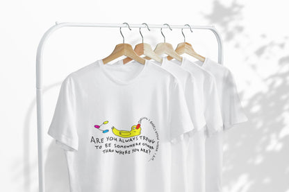 Eckhart Tolle Quote T-Shirt | Yellow Duck Slogan Tee