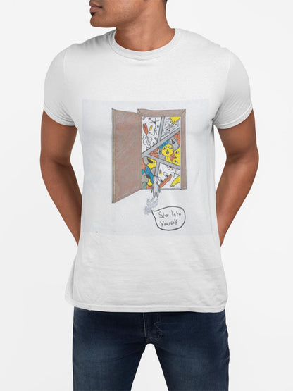 Step Into Yourself | Motivational T-shirt | Shadow Work | Hand Drawn | U.K. Artist