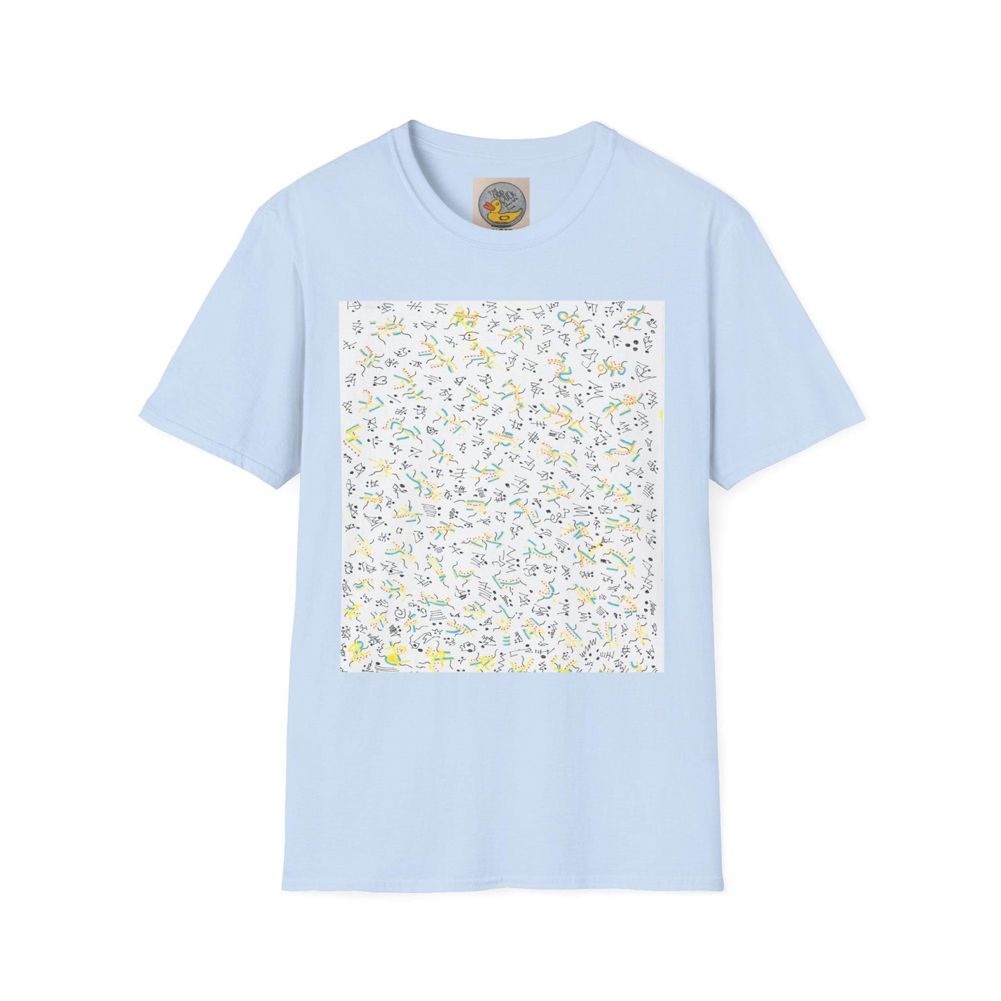 Joan Miró Style Abstract Print Tee | Hand Drawn Surrealist Art T-Shirt