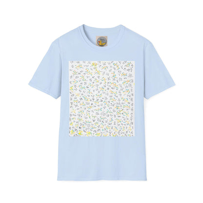 Joan Miró Style Abstract Print Tee | Hand Drawn Surrealist Art T-Shirt