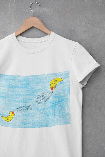 Motivational T-shirt | Odd Ducks Helping Each Other | Hand Drawn Artwork