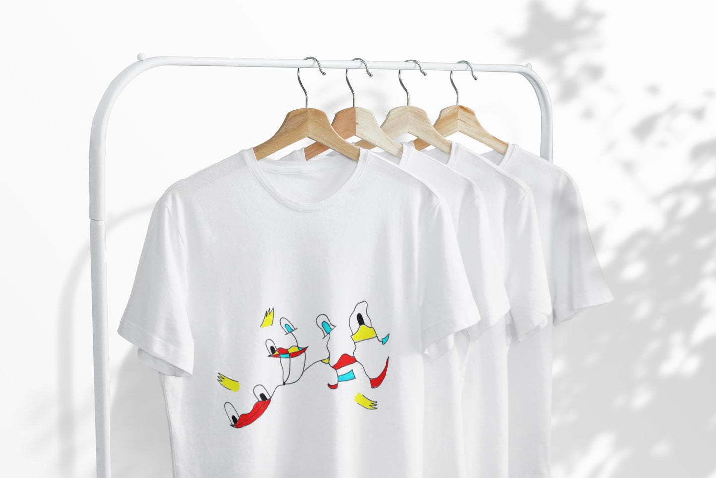Abstract Duck T-Shirt | Joan Miro Style Hand Drawn Graphic Tee