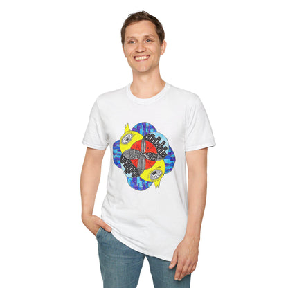 Scared Wide-Eyed City Ducks T-Shirt | Urban Duck Illustration