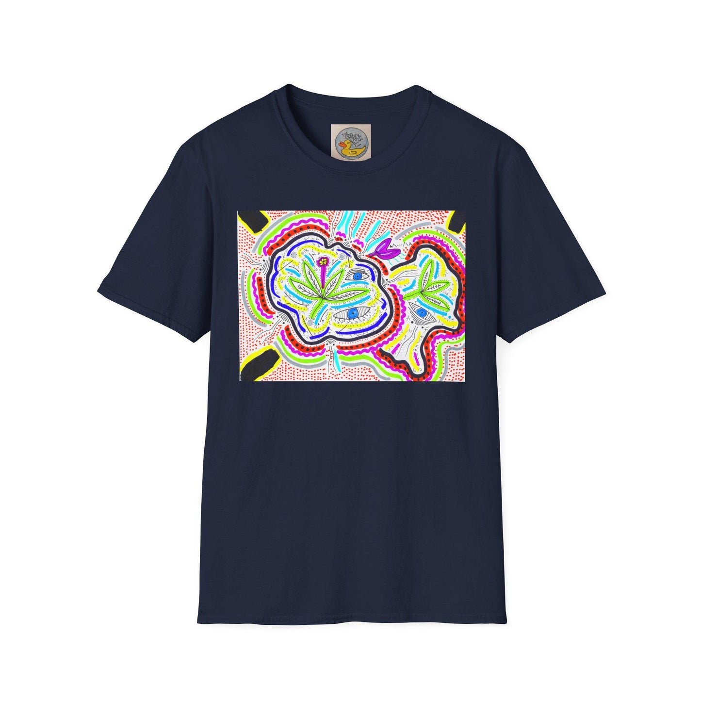 Surreal Garden eyes & bugs abstract tee | Hand drawn art | Bipolar Art