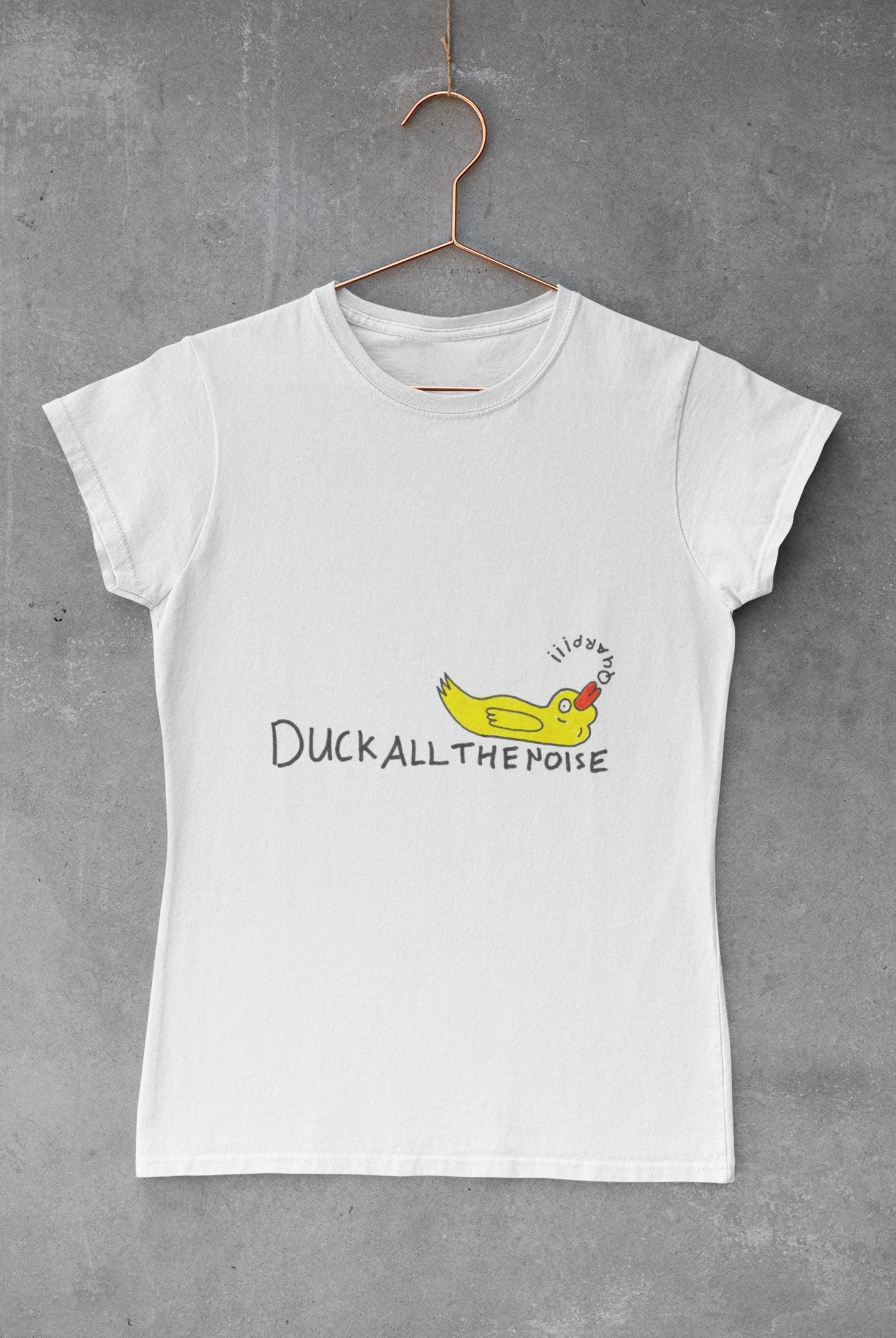 Duck All The Noise T-Shirt | Mental Health Awareness, Mindfulness Meditation Tee