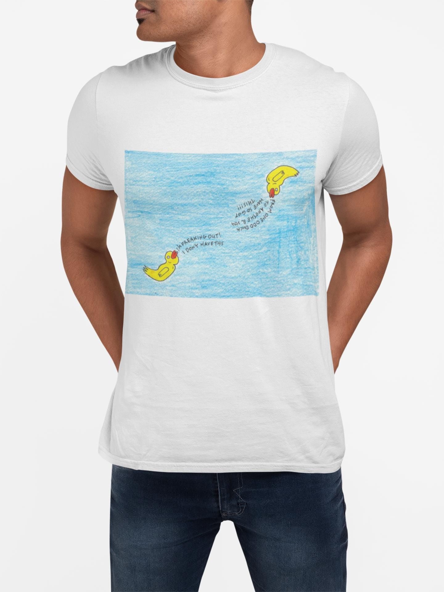 Motivational T-shirt | Odd Ducks Helping Each Other | Hand Drawn Artwork