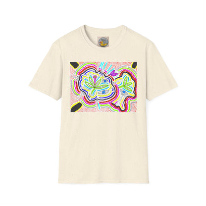 Surreal Garden eyes & bugs abstract tee | Hand drawn art | Bipolar Art