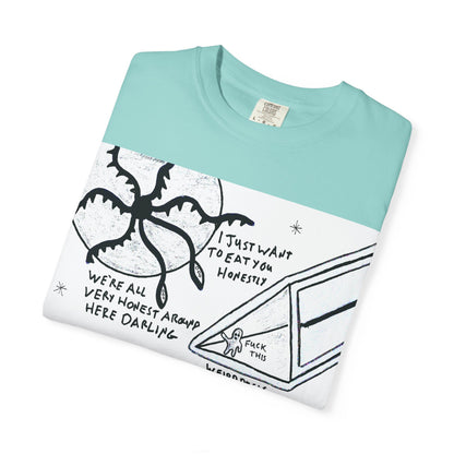 Space Duck Tentacles Portal T-Shirt | Cosmic Octopus Illustration