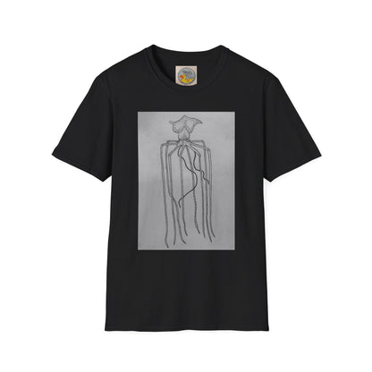Mighty Magnapinna Squid Print T-Shirt | Creepy Deep Ocean Art Tee