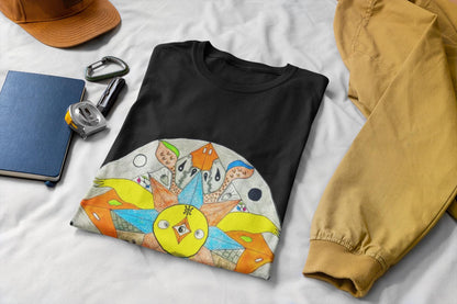 Duck Mandala Print Tee | Psychedelic Animal Art T-Shirt